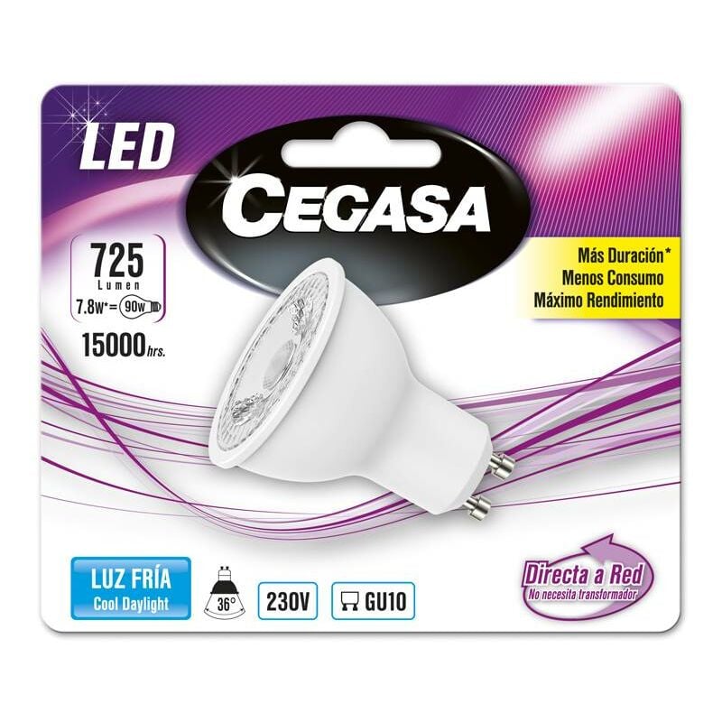 

Bombilla led gu10 725lm - Cegasa