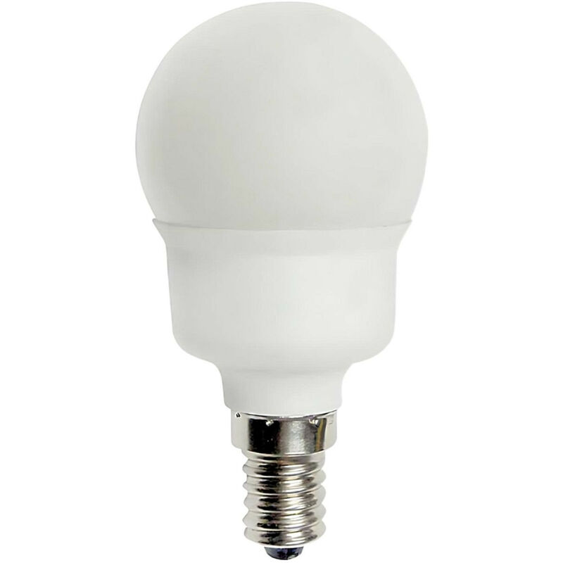 

Bombilla CFL Bajo Consumo Esférica E14 11W 495lm 2700K 7hSevenOn