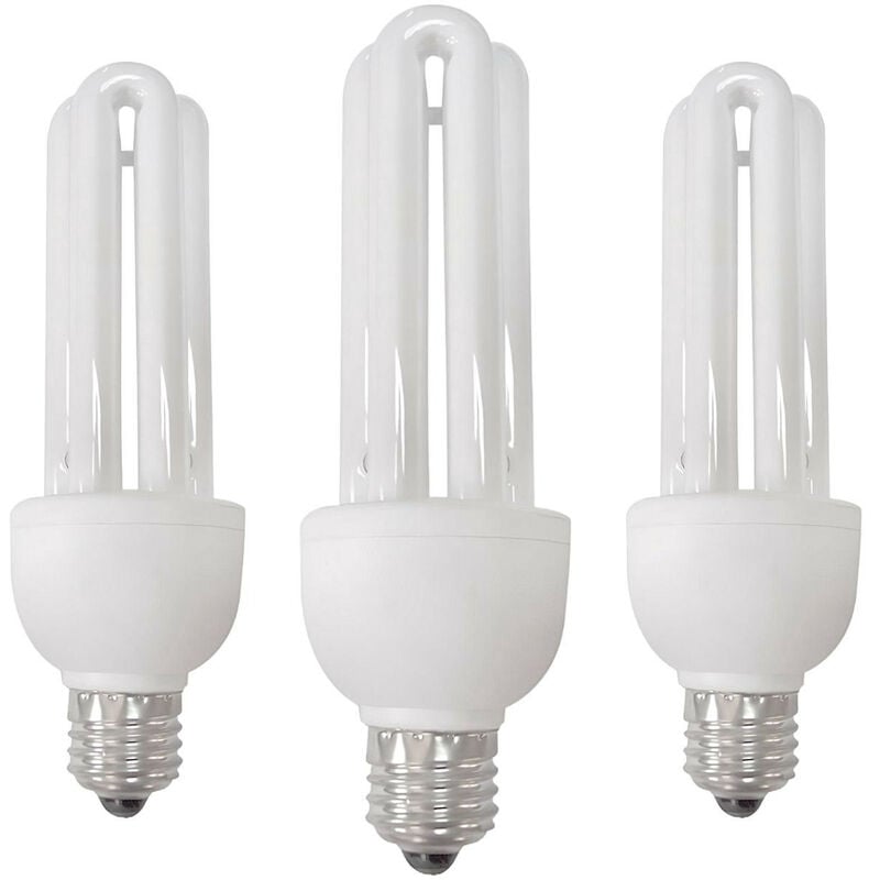 

Pack 3 Bombillas CFL Bajo Consumo Mini 3U E27 11W 605lm 2700K 7hSevenOn