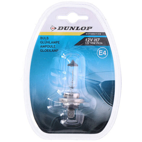 BOMBILLA COCHE 12V H7 55W DUNLOP
