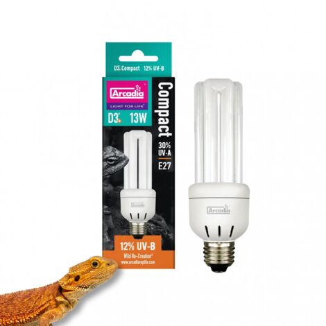 Bombilla compacta ARCADIA MINI Desert D3 (UVB 12%) 13W E27