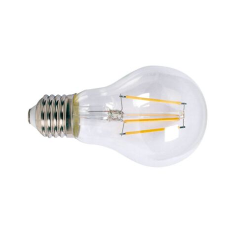 Bombilla con filamento Led estándar transparente DUOLEC E27 luz cálida 8W - talla