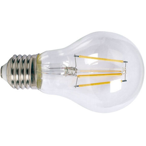 Bombilla con filamento Led estándar transparente DUOLEC E27 luz fría 8W -