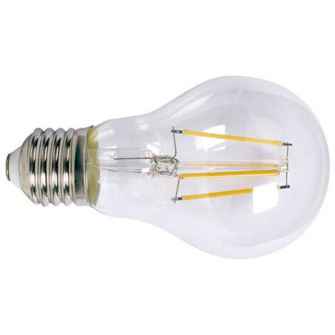 Bombilla con filamento Led estándar transparente DUOLEC E27 luz fría 8W - talla