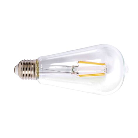 Bombilla con filamento LED pera transparente DUOLEC E27 luz cálida 8W - talla