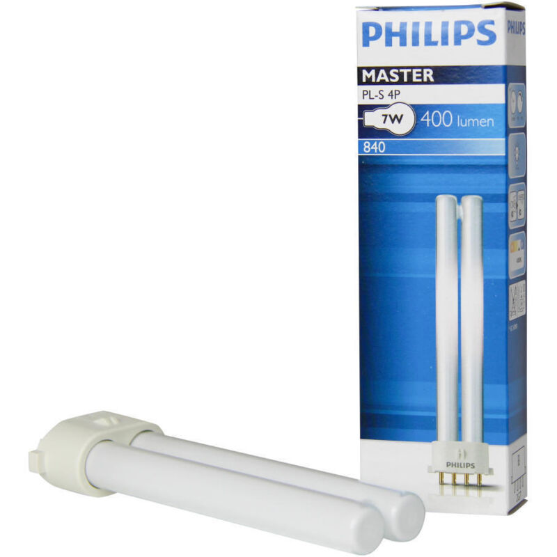 

MASTER PL-S 7W/840/4P 1CT/5X10BOX 26076570 - Philips