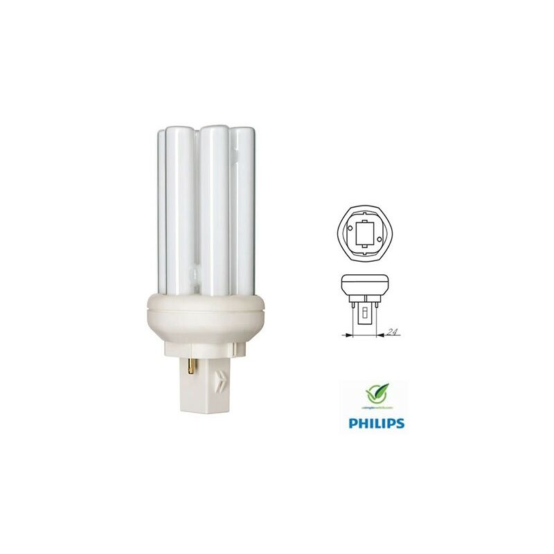 

Bombilla de bajo consumo PL-T 2P 26W 827 PHILIPS MASTER 559883