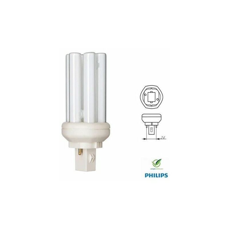 

Bombilla de bajo consumo PL-T 2P 26W 827 MASTER 559883 - Philips