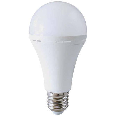 Bombilla de emergencia a90 v-tac led con batería de 3,7v 1800mah e27 15w 4000k - 7795