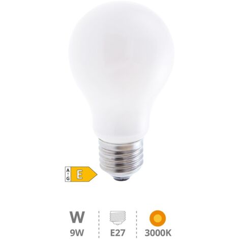 Bombilla de Estandar Cristal filamento 9W E27 3000K