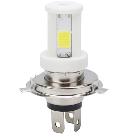 Bombilla de faro LED, H4 LED Bombilla de faro de motocicleta Luz blanca de haz alto/bajo 1080LM 6500K Lámpara delantera de motocicleta