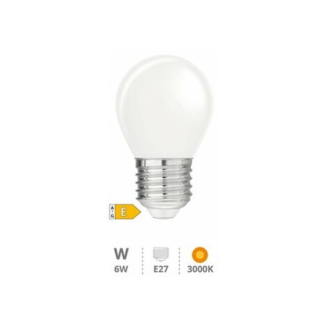 Bombilla de led de cristal 4W E27 6500K