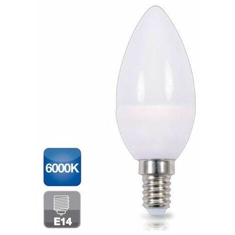 Bombilla de led de vela E14 5W luz fría 6000K 470 lm GSC 2002345