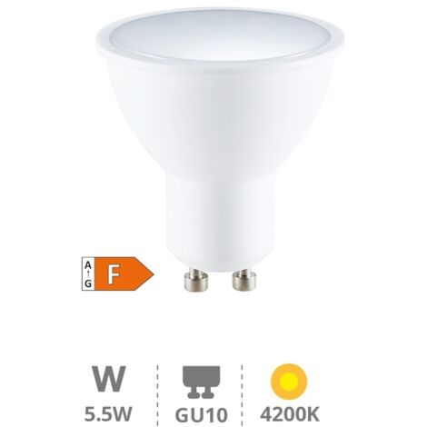 Bombilla de LED dicroica 5,5W GU10 4200K