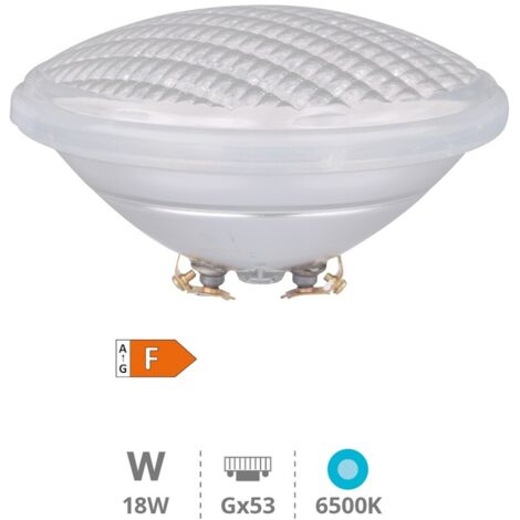 Bombilla de LED piscina PAR56 18W G53 3000K