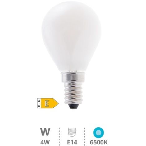 Bombilla de led serie cristal esferica led 4W E14 6000k GSC 2003511