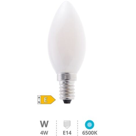 Bombilla de led serie cristal vela led 4W E14 6000k GSC 2003515