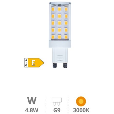 Bombilla de LED SMD 4,8W G9 3000K