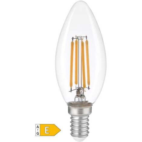 Bombilla de LED vela Serie Oro 4W E27 3000K
