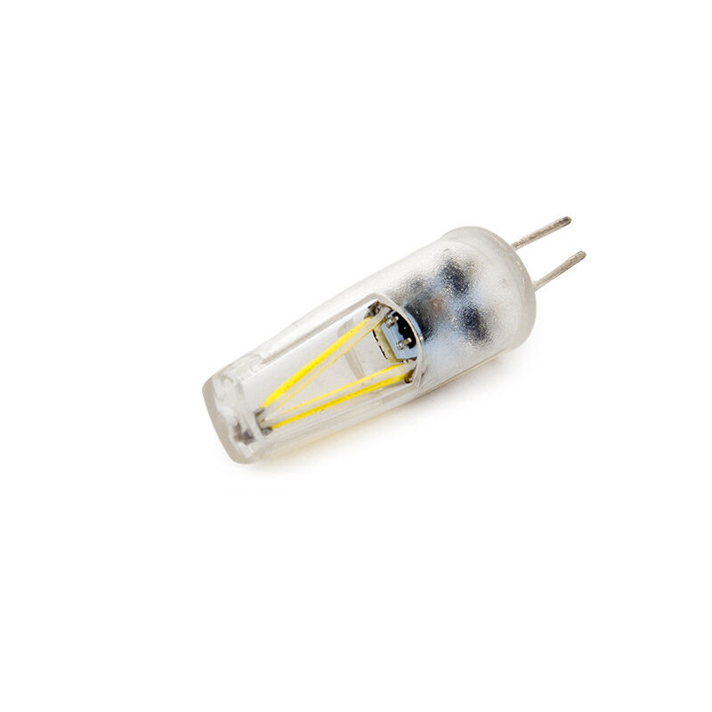 

Bombilla de LEDs G4 COB Filamento Silicona 1,5W 130Lm 30.000H | Blanco Frío (CA-G4-15W-FIL-SIL-CW)