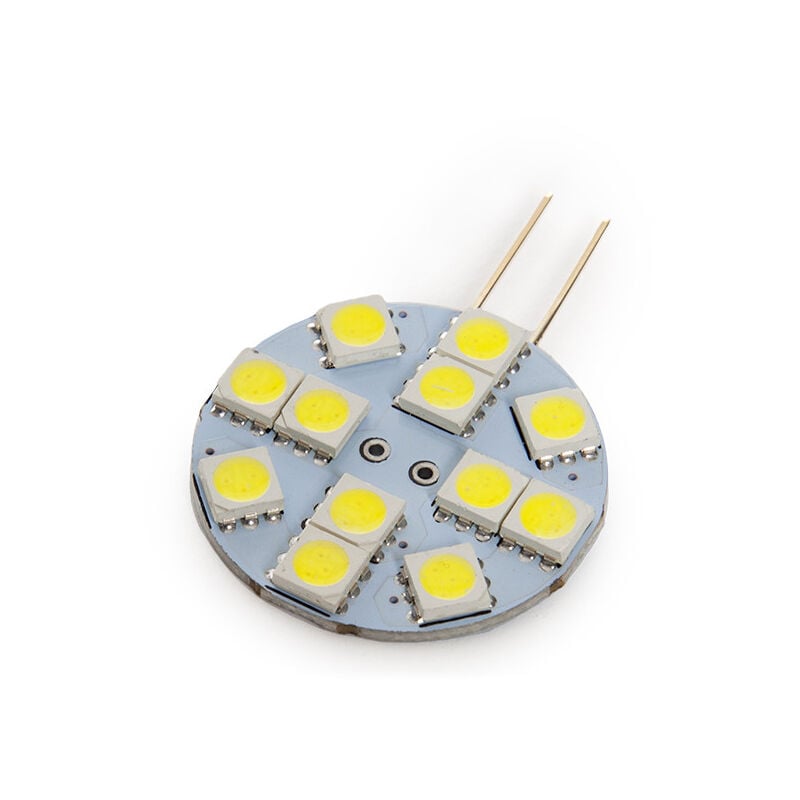 

Bombilla de LEDs G4 SMD5050 2,4W 180Lm 30.000H | Blanco Frío (KD-G4-12-2,4W-5050SMD-CW)