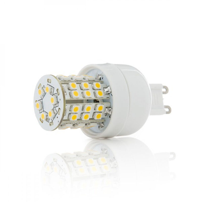 

Bombilla de LEDs G9 48 X SMD3528 G9 3W 240Lm 30.000H | Blanco Natural (KD-G9-3528-48-CW)