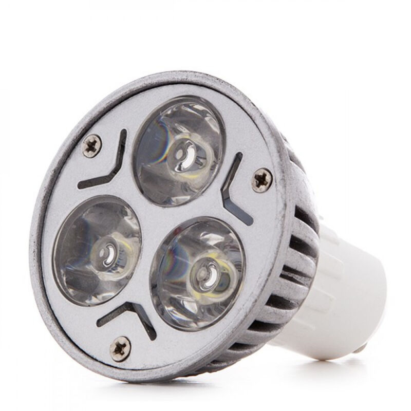 

Bombilla LED GU10 3W 300Lm 6000ºK 30.000H [JL-GU10-3X1W-A-CW] | Blanco Cálido (JL-GU10-3X1W-A-CW)