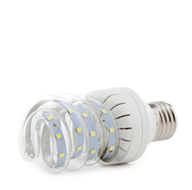 

Bombilla de LEDs Tipo Cfl Espiral E27 7W 630Lm 30.000H | Blanco Frío (CA-ES7W-E27-CW)