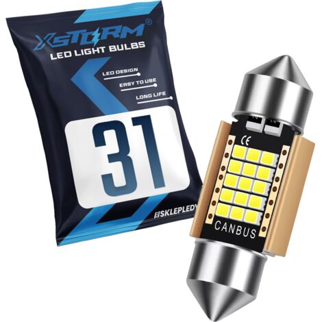 BOMBILLA DE TUBO LED 31MM C3W C5W XSTORM 21SMD CANBUS