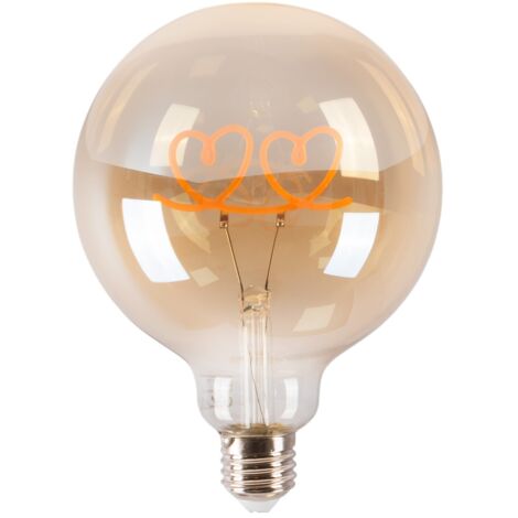 Bombilla Decorativa Filamento "Hearts" E27 G125 - 4W - 2200K