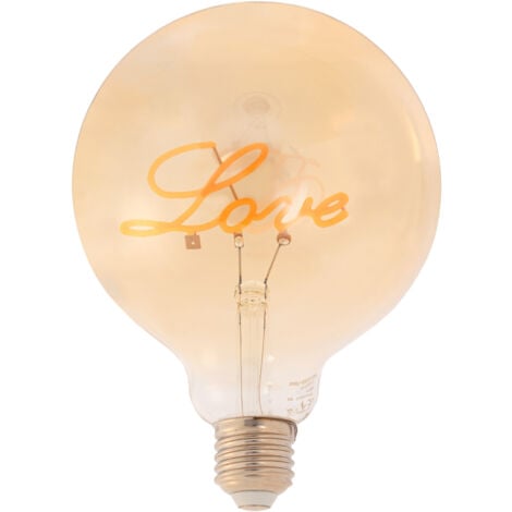 Bombilla Decorativa Filamento "LOVE" - E27 G125 - 4W - 2200K