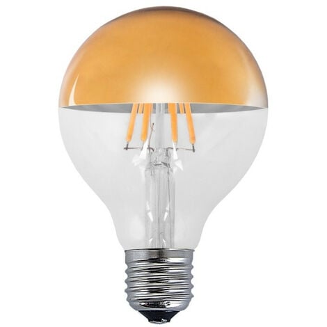 BOMBILLA DECORATIVA LED ORO E2 ANCHO: X LARGO: X ALTO: 12 CM