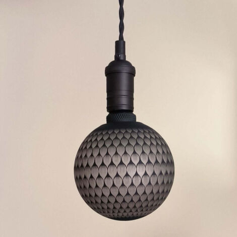 Bombilla Decorativa LED Pétalos E27 4w 3000k G125  Cristal Gris