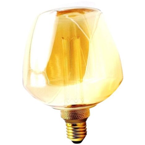 Bombilla Decorativa LED S123 E27 4W 1800k en Cristal Dorado