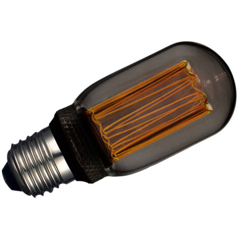 Bombilla Decorativa LED Tubular T45x147mm E27 4W 1800K Cristal Gris