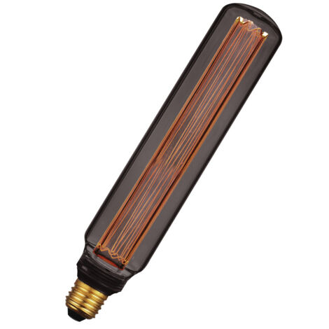 Bombilla Decorativa LED Tubular T60 E27 4W 1800K Cristal Gris