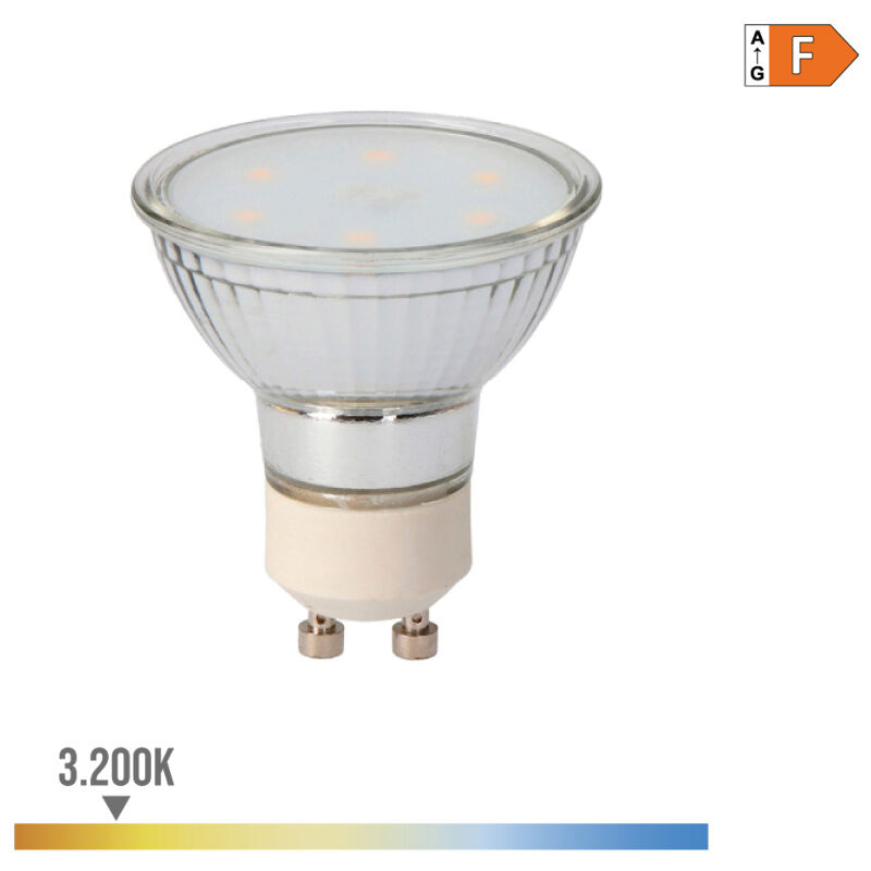 

Bombilla dicroica cristal led gu10 5w 400 lm 3200k luz calida - EDM
