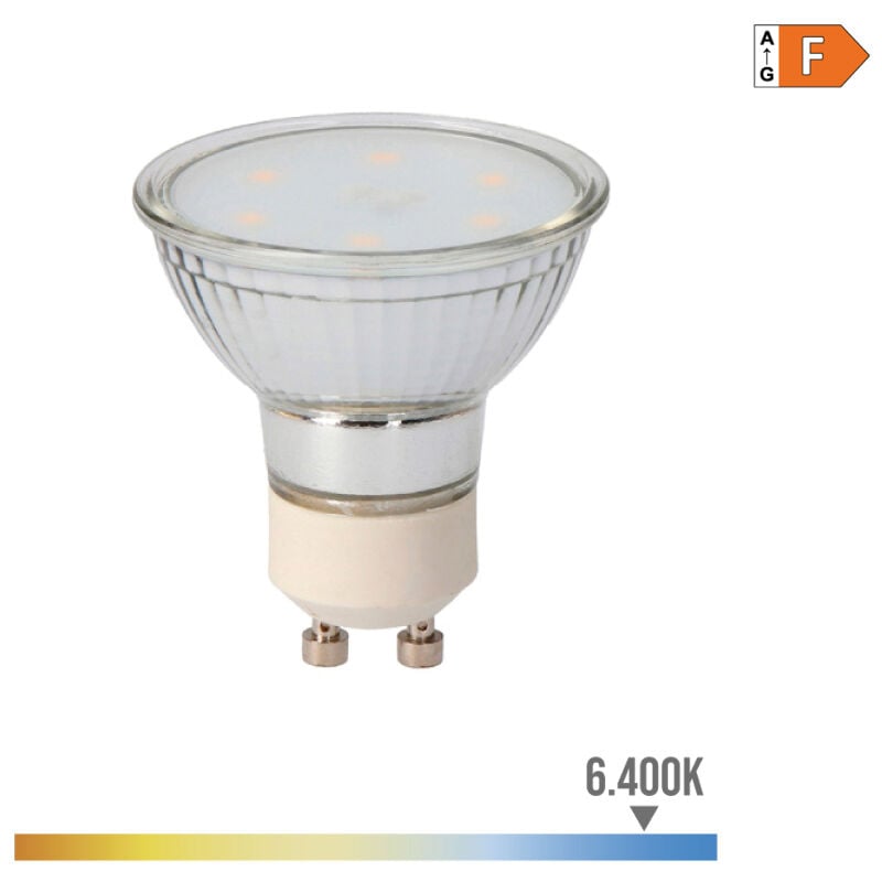 

Bombilla dicroica cristal led gu10 5w 400 lm 6400k luz fria - EDM