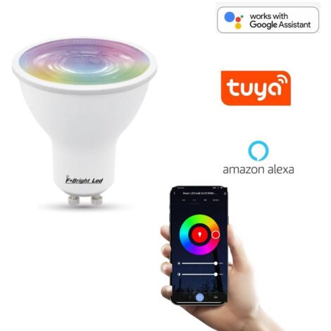 Bombilla Dicroica Inteligente Led Wifi GU10 4,5W RGBW y CTT ( 2700K-6500K )