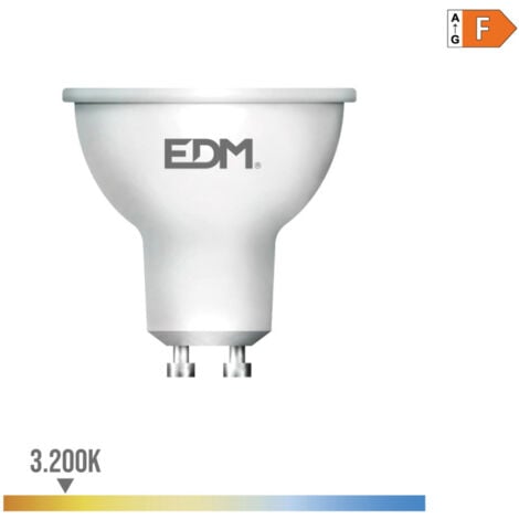 Bombilla Dicroica Led Gu10 5W 450Lm 3200K Luz Calida Ø5x5.5cm