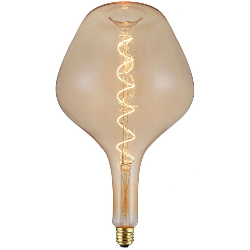 

Creative Cables - Bombilla dorada LED DemiJohn 315 filamento Curvado Espiral 5W E27 regulable 2000K