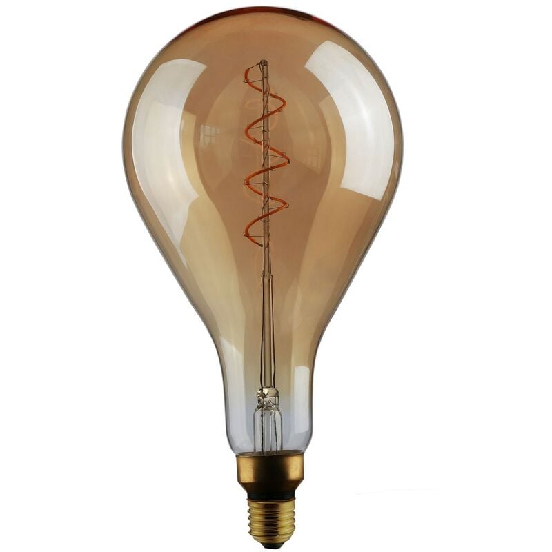 

Bombilla Dorada LED XXL Pera A165 Filamento Curvado Espiral 5W E27 Dimmable 2000K