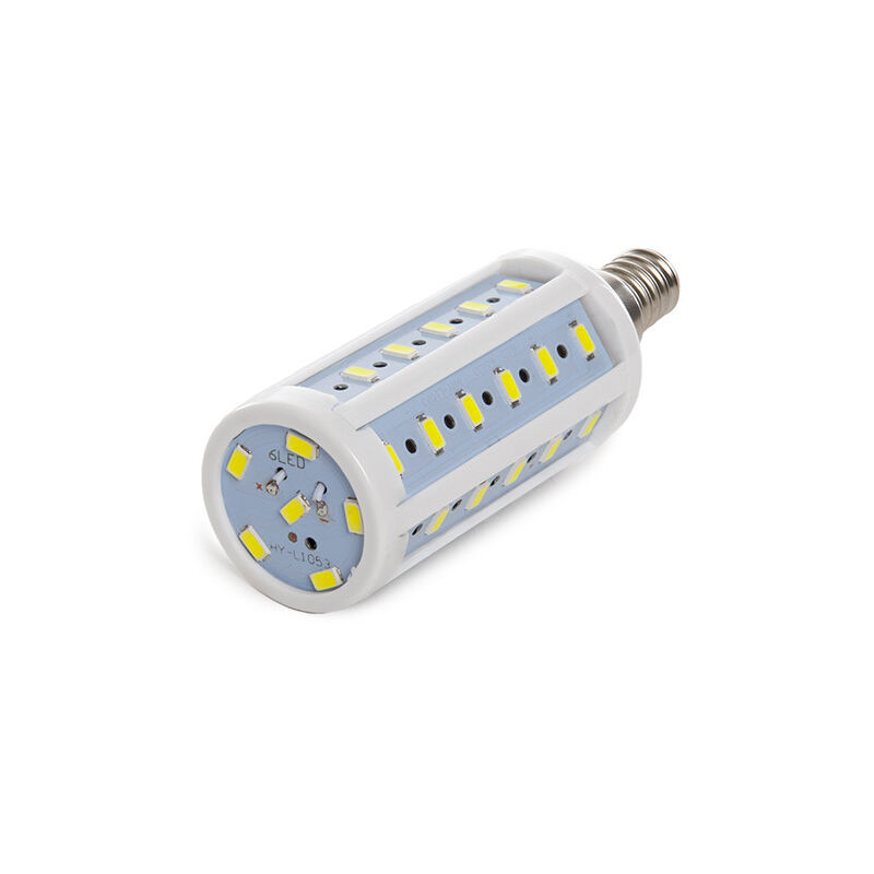 

Bombilla E14 42 LEDs 5730SMD 10W 980Lm 30.000H | Blanco Cálido (SM-5730-42YMD-E14-CW)