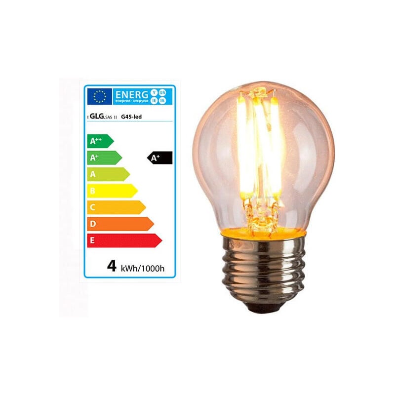 

Greensensation - Bombilla E27 G45 4w LED estilo vintage lámpara de Edison