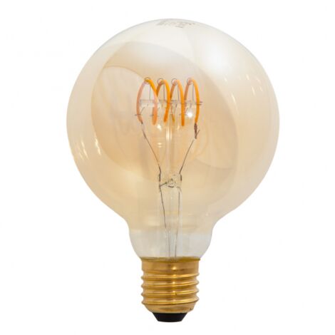 Bombilla e27 (grueso) globo classic decoled regulable d125 5w 1800k 280lm ambar-a