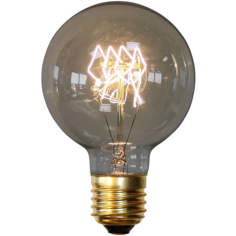 

Bombilla Edison Globe de filamentos Transparente Latón, Vidrio, Metal