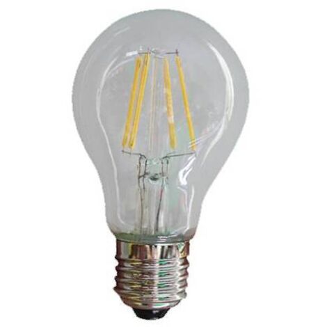 Bombilla Esférica Filamento LED E27 4W  2000K-2700K Cristal Claro