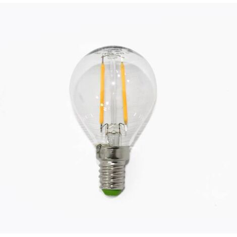 Bombilla esférica LED (2W). Luz cálida (2000ºK).