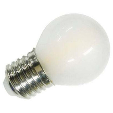 Bombilla Esférica LED E27 4W 2800K cristal mate