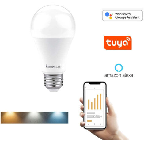 Bombilla Estándar Inteligente Led Wifi A60 9W CTT ( 2700K-6500K )